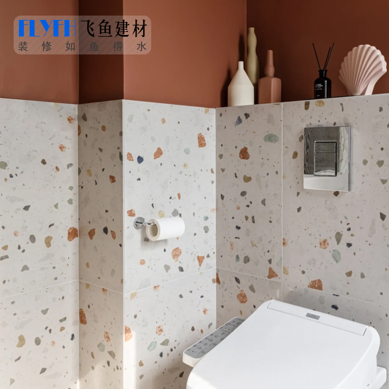 Modern minimalist colored water grinding stone tiles 600x600 Japanese antiquity Kitchen Toilet Balcony Non-slip tiles-Taobao