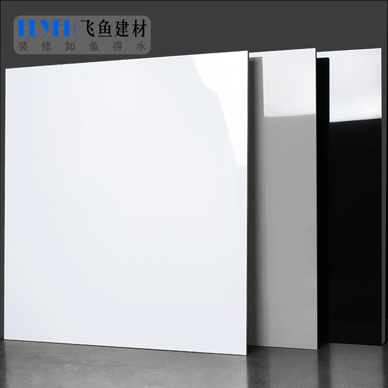 Black and white tiles 800x800 minimalist modern Nordic make-up room Kitchen Living Room Wall Brick floor tiles Anti-slip antique brick