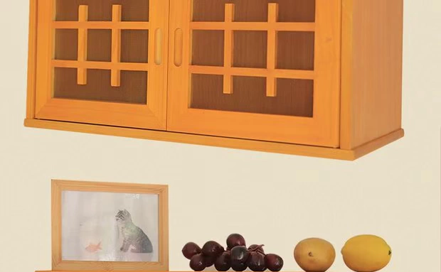Tủ treo tường bằng gỗ chắc chắn Tủ bếp Tủ đựng bát đĩa Tủ nhỏ Tủ kệ 096 - Buồng tủ quần áo treo tường
