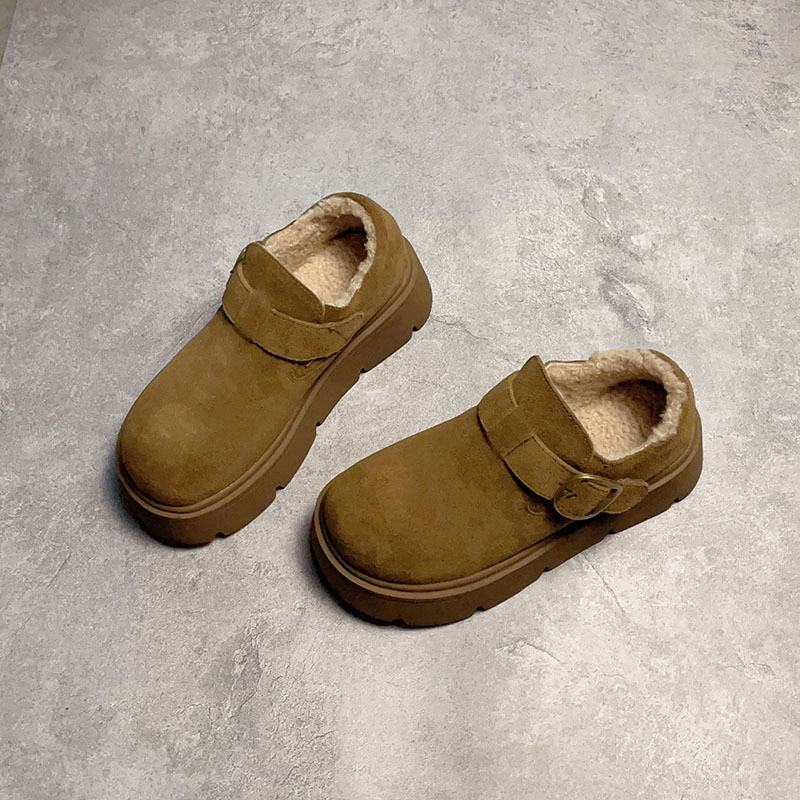 Thick-Soled Height-Increasing Fleece-Lined Birkenstock Shoes for Women, Popular 2026 New Winter Loafers, Warm Snow Boots Thick-Soled Height-Increasing Fleece-Lined Birkenstock Shoes for Women, Popular 2026 New Winter Loafers, Warm Snow Boots