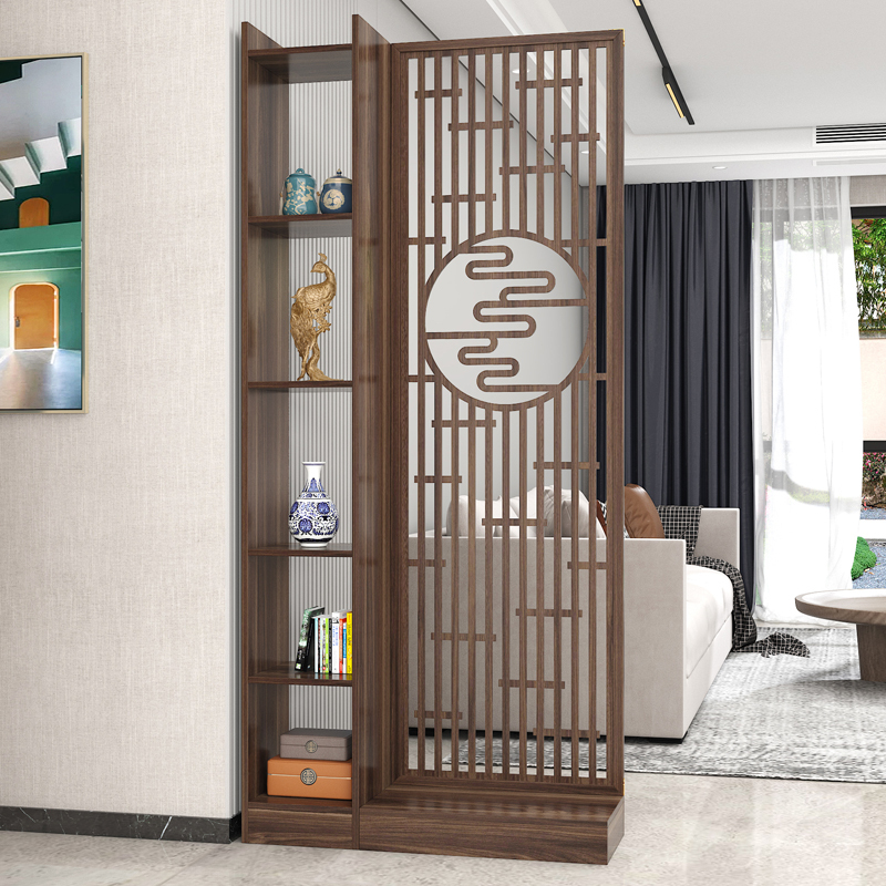 Entrance Screen Partition Cabinet Decoration Living Room Blocking Shelf Solid Wood New Chinese Style Foyer Chinese Style Flat Style Entrance Screen Partition Cabinet Decoration Living Room Blocking Shelf Solid Wood New Chinese Style Foyer Chinese Style Flat Style