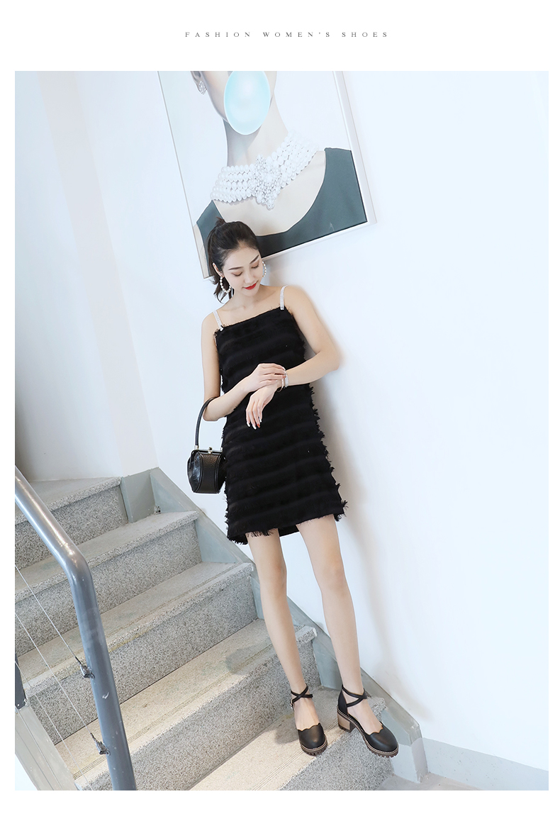Mùa hè Hàn Quốc dép baotou ngọt ngào nữ retro dày với miệng nông cỡ lớn giày nữ quai nữ cao gót hoang dã sandal chiến binh