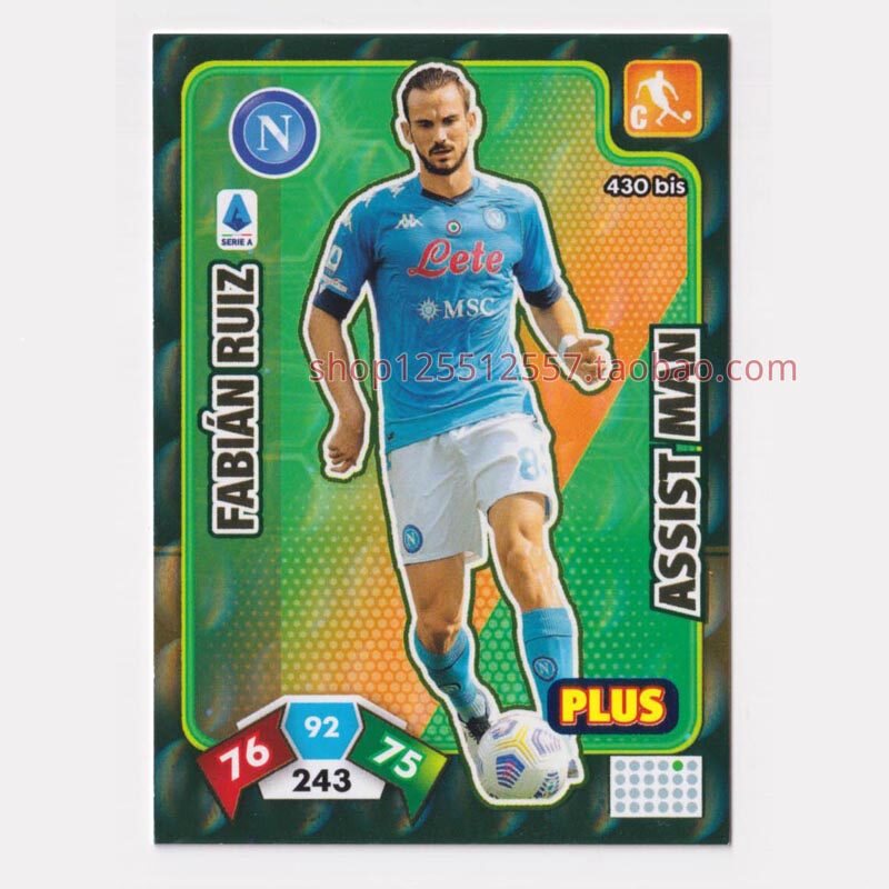 Panini 2020-2021 Serie A star card adds up to assists Ruiz Naples 430bis: -Taobao
