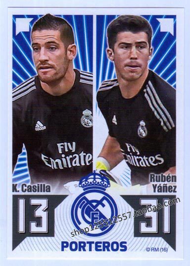 Panini 2015-2016 Real Madrid Star Sticker Casilla Yanez 006 #