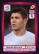 Panini 2012 European Cup star sticker German version Steven Gerrard England 499 #