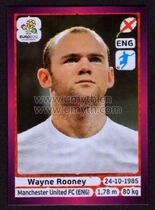 Panini 2012 European Cup star stickers The German version of Wayne Rooney England