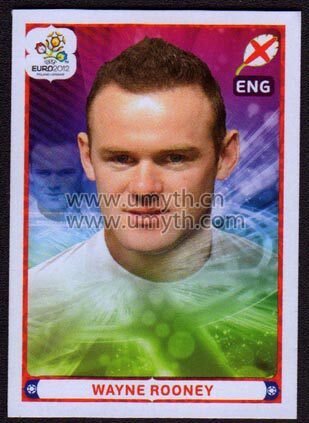 Panini 2012 European Cup stars stickers to German version Wayne Rooney England