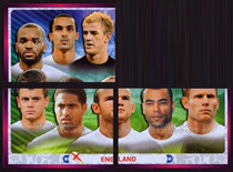 Panini 2012 European Cup star stickers German version of England puzzle Wayne Rooney missing 1