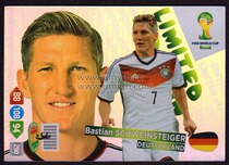 Panini 2014 World Cup star card LE limited Schweinsteiger Germany