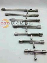 Stainless steel fat boy bolt steel door insert door pin welding solid bolt rental house can be padlocked Open House