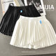 Women's irregular sports short pleated skirt
