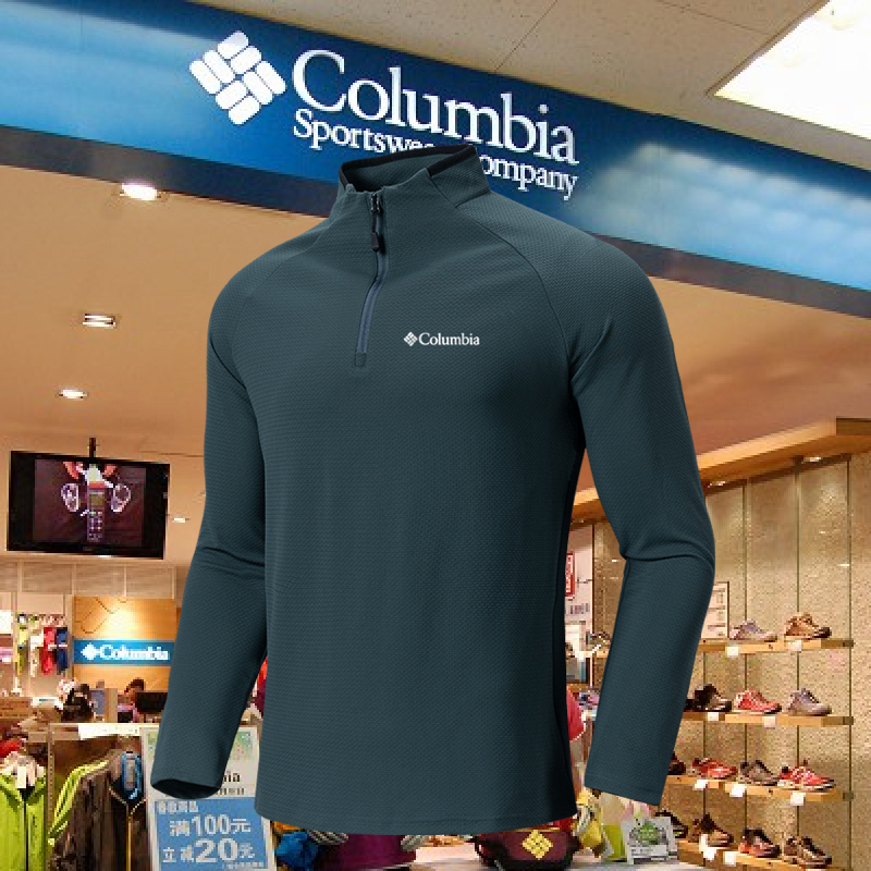Colombia Spring and Autumn Half-Turtleneck Sweatshirt Men's Long-Sleeved T-Shirt Half-Cardigan Pullover Breathable Casual Sweatshirt Colombia Spring and Autumn Half-Turtleneck Sweatshirt Men's Long-Sleeved T-Shirt Half-Cardigan Pullover Breathable Casual Sweatshirt