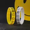 Big name original cartoon smiley face expression silicone bracelet sports hand ring Tide brand clothing with wrist protection couple