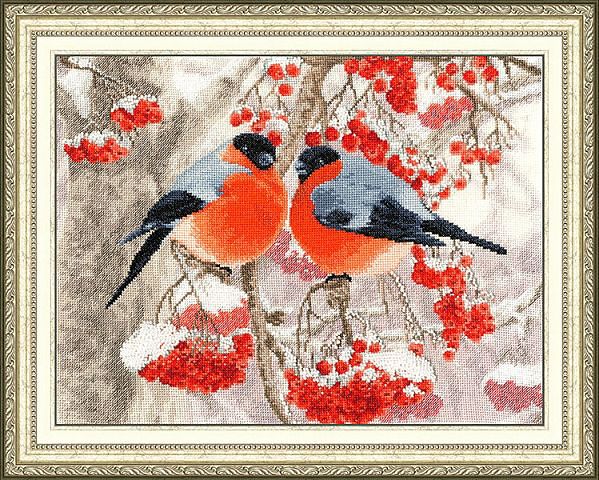 Cầu vồng thêu Quảng trường chính hãng DMC cross stitch từ phù hợp với mảnh hai Snowbird - Bộ dụng cụ thêu tranh thêu đồng hồ