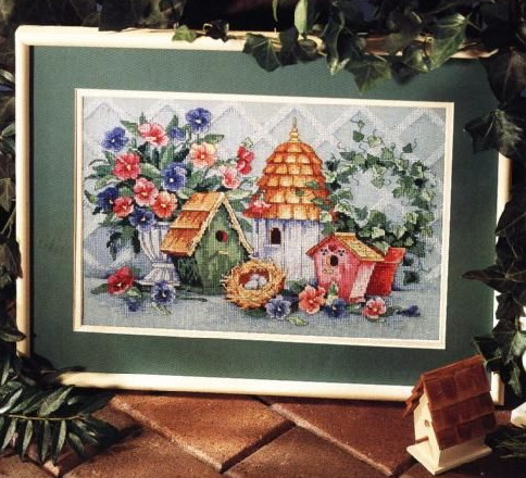 Cầu vồng thêu Quảng trường chính hãng DMC cross stitch từ mảnh phù hợp với Dim 00.223 nhà mùa hè - Bộ dụng cụ thêu tranh thêu hoa khai phú quý