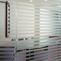 Glue-free frosted stripe glass sticker window film office kitchen sliding door partition anti-collision strip translucent
