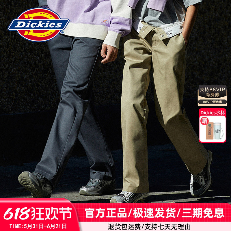 Dickies Classic 874 Work Pants for Women, American Version, Autumn and Winter, Dickies Jennie Same Style Cuffed Trousers 010609