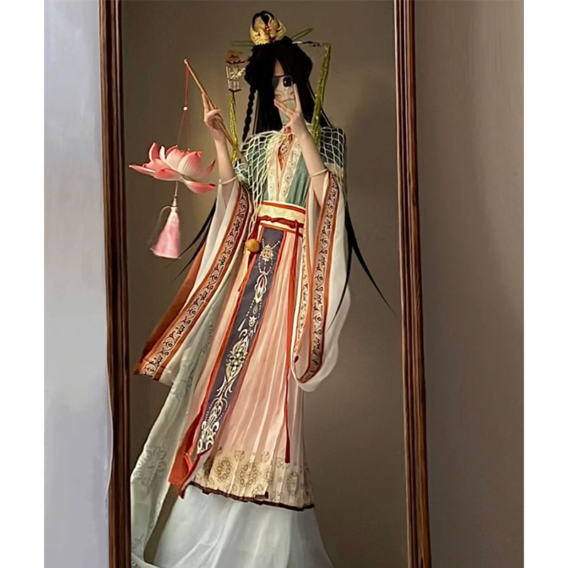 Christmas Outfit, New Year Attire with Han Elements, Wei and Jin Dynasty Style, Traditional Chinese Clothing for Women, Modified Traditional Set, New Year Greeting Outfit