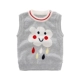 Áo vest bé gái mùa xuân và mùa thu 0-1-2 tuổi bé gái nam mặc áo cotton mỏng mùa thu và áo len dệt kim mùa đông áo gile trẻ sơ sinh