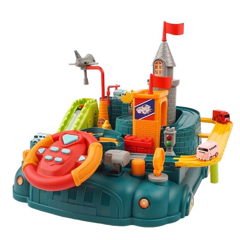 Educational and Brain-Stimulating Hands-On Car Adventure Toy for Children, Small Car Track for Toddlers, Girls Aged 3-4, Boys