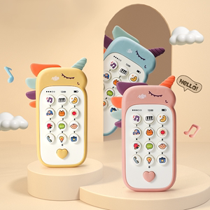 儿童手机玩具女男孩宝宝益智早教音乐仿真电话机婴儿可啃咬0一1岁