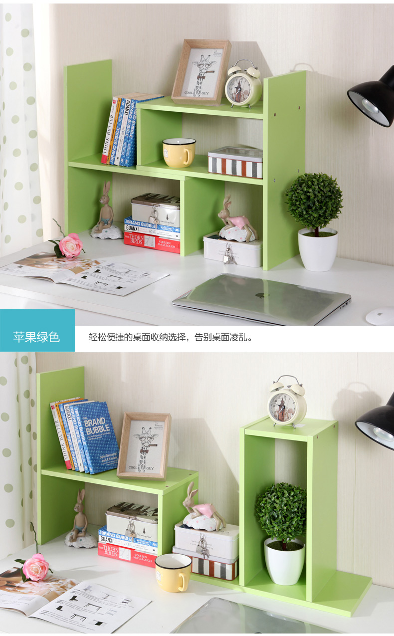 Kệ lưu trữ văn phòng máy tính để bàn cho trẻ em kính thiên văn nhỏ đơn giản tủ sách sinh viên sáng tạo bàn máy tính kệ sách đơn giản - Kệ tủ sách thông minh