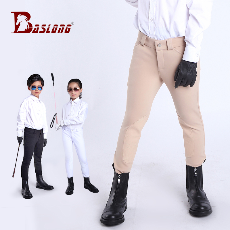 Equestrian pants children's equestrian breech spring comfortable breathable riding pants women's white clothing men's eight-foot dragon harness