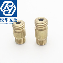 Forced base connection copper bolt to base seat connection total station Double head copper screw