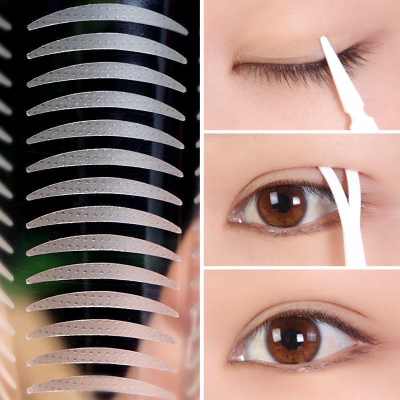 Invisible Natural Moon Tooth Biophalpaste Paste Single Side Transparent Fiber Fairy Poste with Large Eye Artificial Network Red Woman