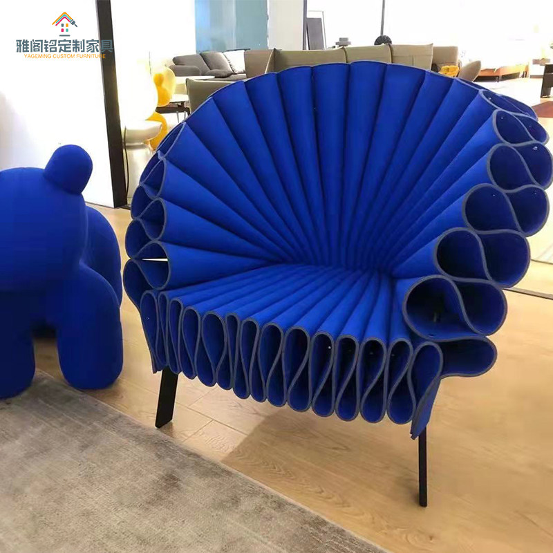 Dror Peacock Chair Nordic Creative Designer Peacock Out fan chair film and light luxury