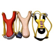 Solid wood slingshot children and adults traditional outdoor competitive shooting nostalgic toy Stainless steel alloy fishing bomb rack