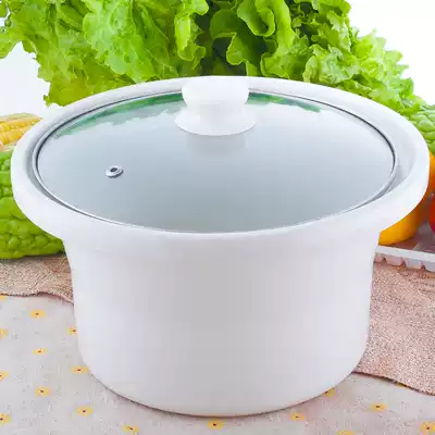 Ceramic electric stew pot Stew pot Purple casserole liner BB Soup pot Simmer soup pot Soup porridge Slow cooker Casserole liner