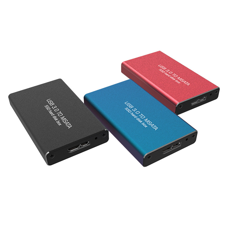 Msata Solid-State Mobile Hard Drive Box Msata to Usb3.0 External Computer Hard Drive Box External Read-Write Type-C
