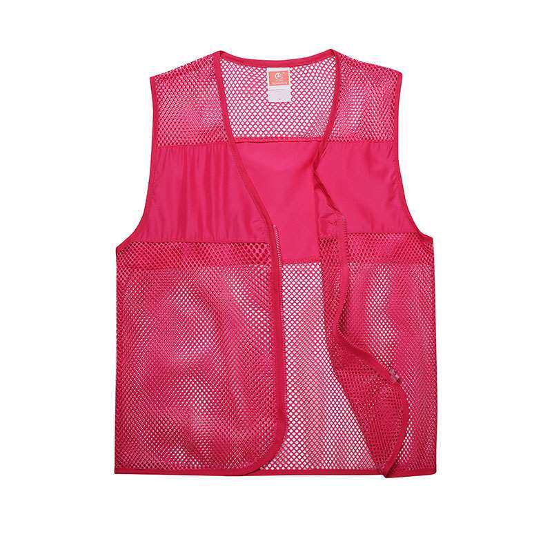 Summer mesh volunteer Machia Custom logo Advertisement cardiovert workwear pro bono Machia printed word against suit