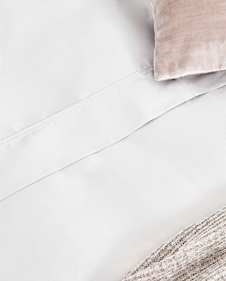 Zara Home màu xám satin chăn đơn giản màu rắn mùa hè bộ đồ giường mỏng quilt 40540088802 - Quilt Covers chăn lông