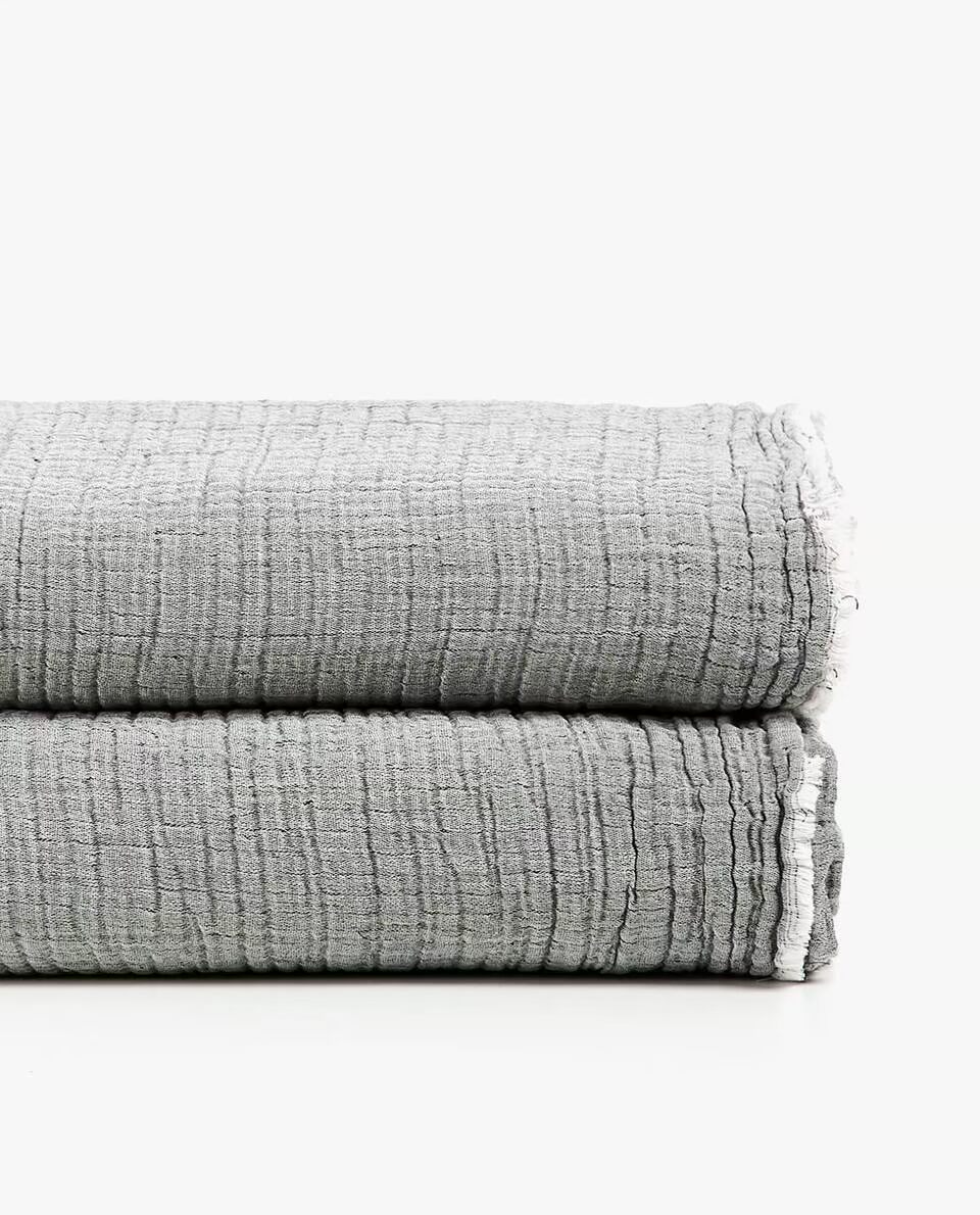Zara Home Phong cách châu Âu in gió hộ gia đình đơn giản và thoải mái trải giường bằng vải bông hai mặt 46652006407 ga giường everon giảm giá