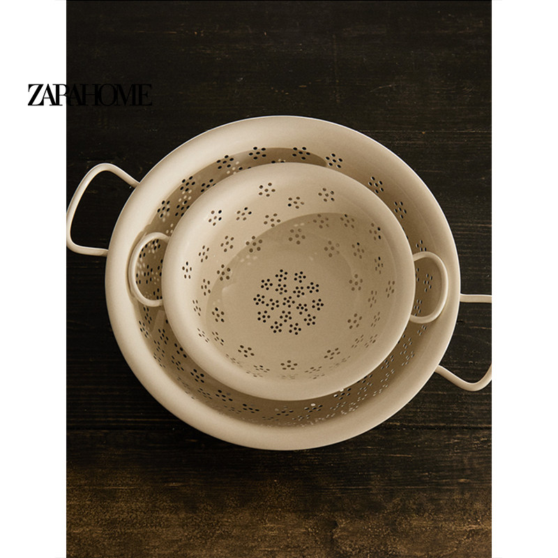 Zara Home 花朵装饰厨房滤碗家用洗菜水果漏水沥水篮 46228760733