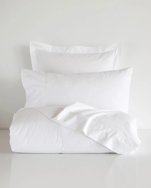 Zara Home Pure White Basic Trẻ em thoải mái Mật độ mềm bông Tấm trên giường 40006089250 - Khăn trải giường