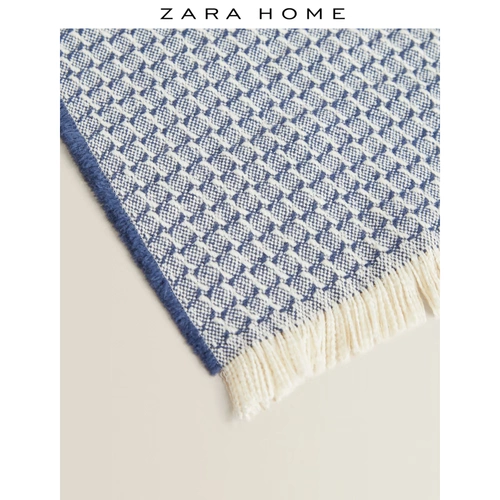 Zara Home Blue Mife Home Living Room Nap Textile Glyph 41371004400