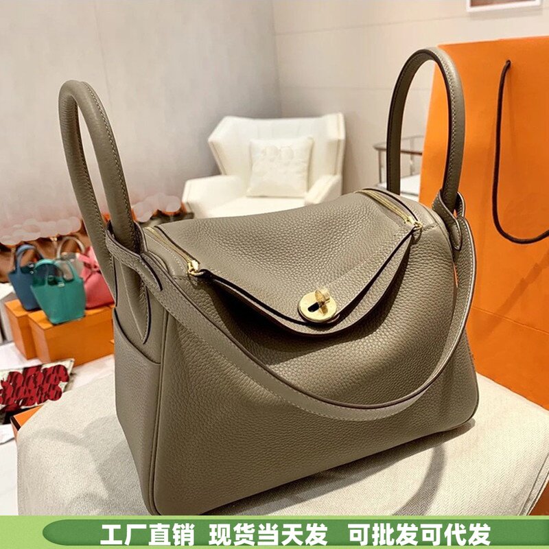 2021 2021 new 100 hitch Mom bag Lindy bag Cow Leather Doctor Bag Genuine Leather Women Bag Single Shoulder Carry-on Pillow Medicine Bag