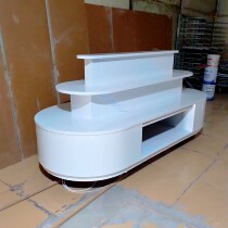 Paint dressing table boutique jewelry booth short cabinet promotional products experience table Zhongdao cabinet curved cabinet customization