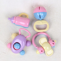 4pcs Newborn Baby Intelligence Ringing Bell 61 Toy Set Environmentally Friendly Material Manufacturing Baby Hand Grip Ring Set