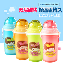 Baby water cup Straw cup with handle Learning drinking cup Baby drinking bottle Learning drinking cup Leak-proof water absorption