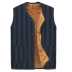 Mùa thu và mùa đông áo vest nam trung niên cha mặc vest nam vest vest cotton dày để giữ ấm cho đàn ông giản dị áo ba lỗ nam đẹp Áo vest cotton