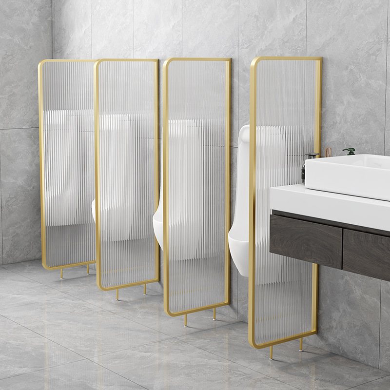 Male Public Toilet Toilet Small Urinal Partition Urine Bucket Baffler Partition High Partition Waterproof Moisture-proof Changhong Glass-Taobao