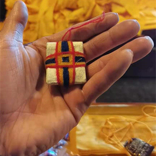 Tibet tie what Lun cloth Temple year hu shen ka Manjusri body safe tie what Lun cloth Temple affinity