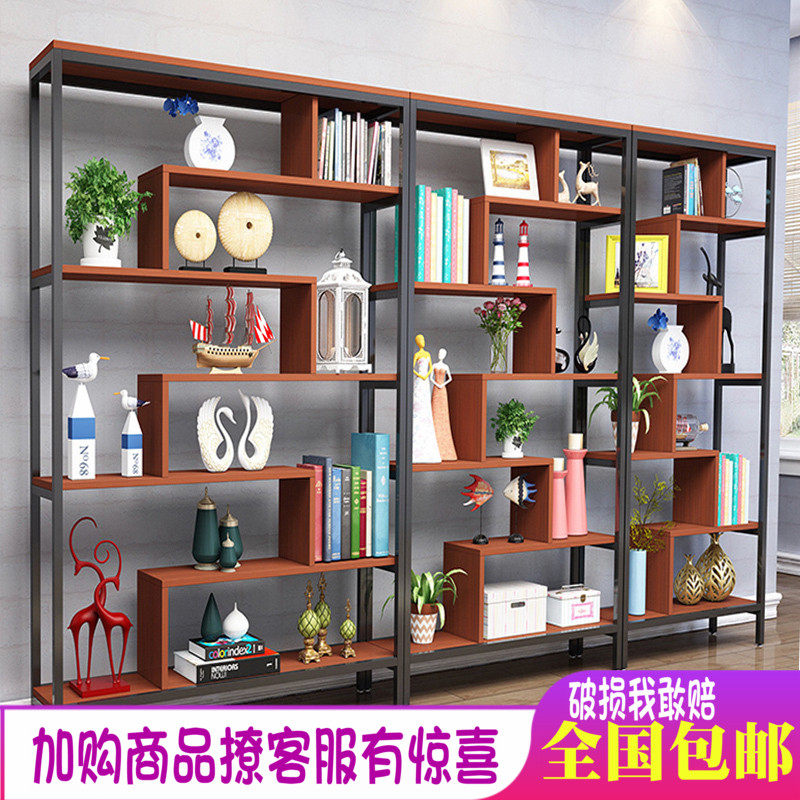 Office display rack shelf shelf Multi-layer cosmetics commodity product display cabinet partition tea display rack
