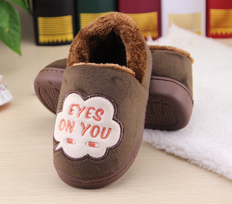 Pantoufles enfants en suède pour hiver - semelle tendon - Ref 1018124 Image 18