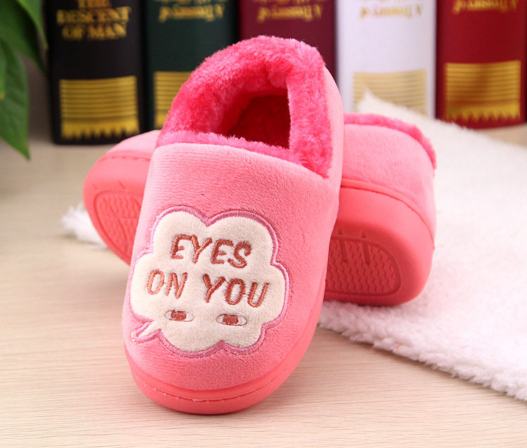 Pantoufles enfants en suède pour hiver - semelle tendon - Ref 1018124 Image 8