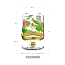 The eternal glass lotus lamp Sutra Buddha wind and the wangkor lamp shade responsive home candle holder